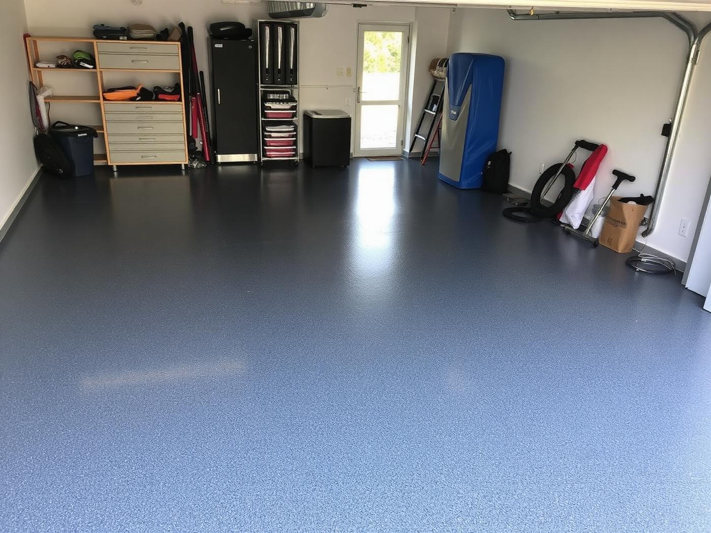 Plancher époxy de garage — TSR Peinture inc.
